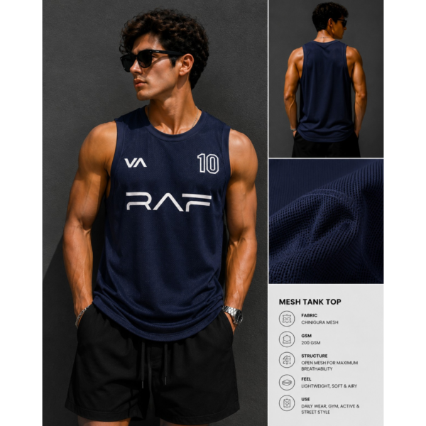 Premium Mash Tank Top (Navy)