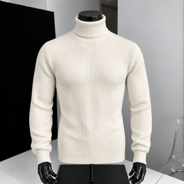 Premium Turtle Neck (Cream)