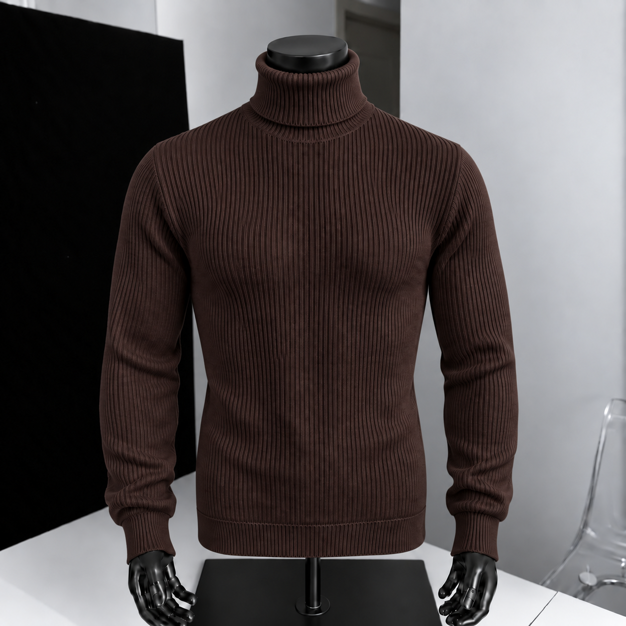 Premium Turtle Neck (Coffee)